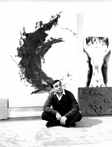 Portrait of Yves Klein in his studio (ANT 113, ANT SU 2, RE 27)