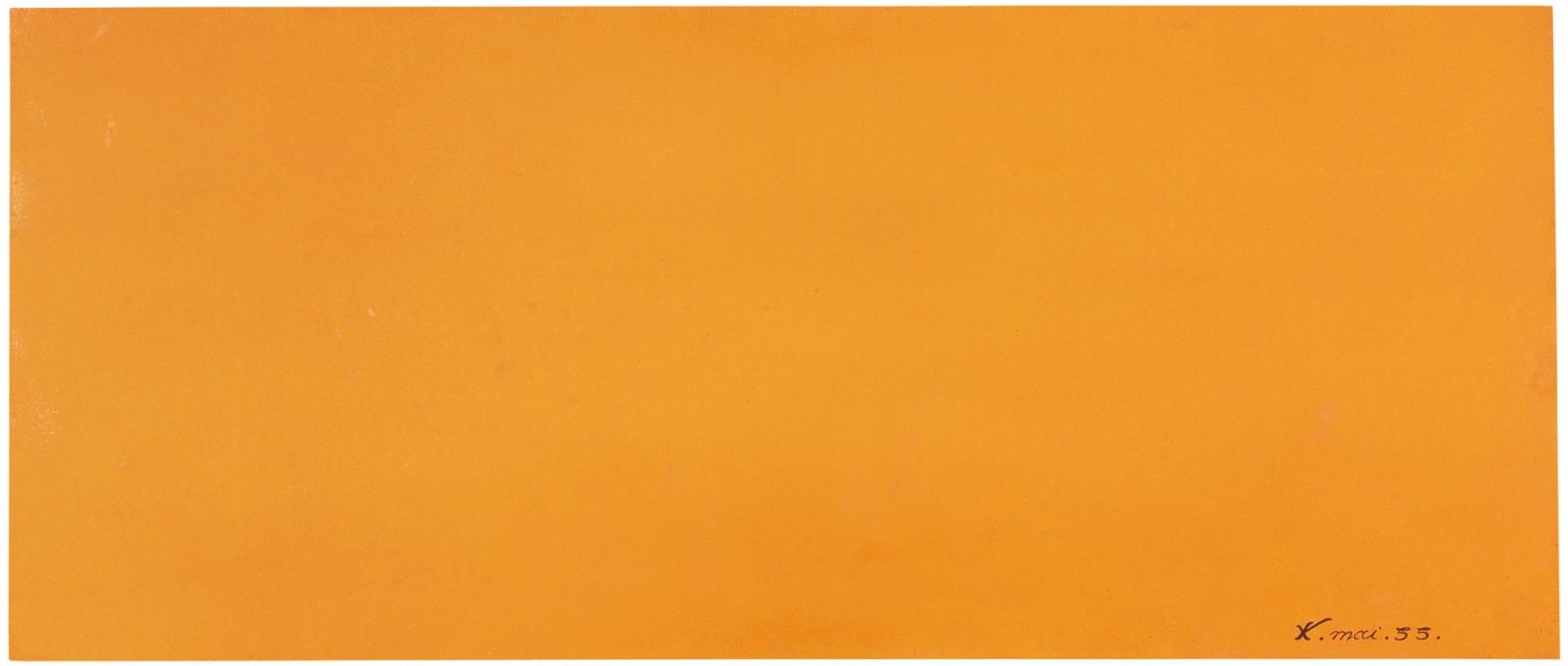 Expression de l'univers de la couleur mine orange