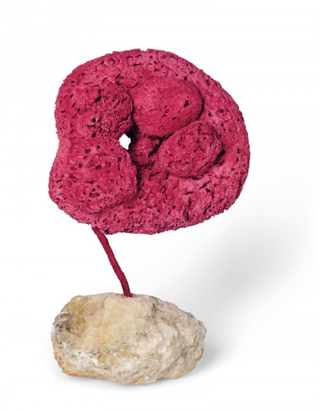 Sculpture Éponge rose sans titre