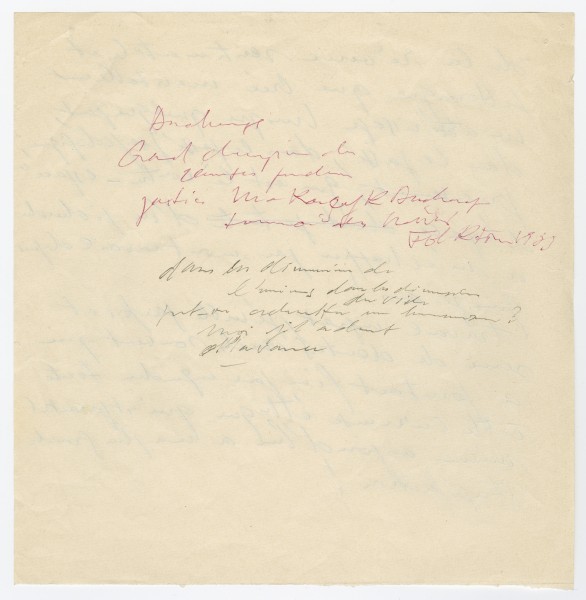 Yves Klein, Yves Klein, Draft for the "Conférence à la Sobonne"