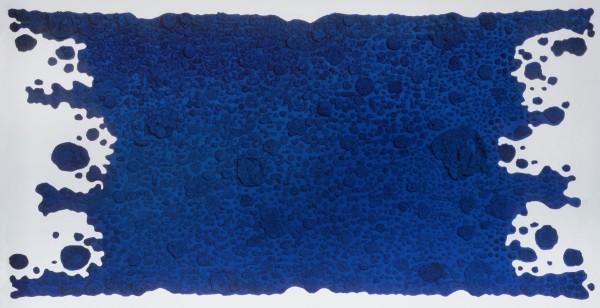 Untitled Blue Sponge Relief made for the Hall of the Gelsenkirchen Opera-Theater