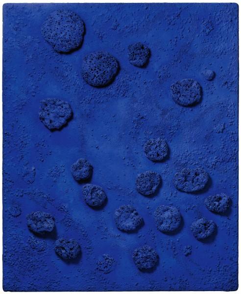 Untitled Blue Sponge Relief