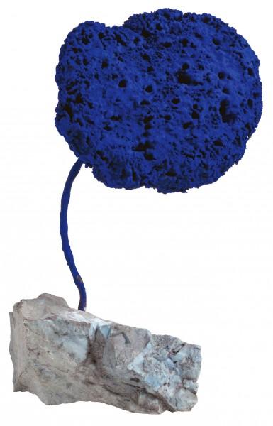 Sculpture Éponge bleue sans titre