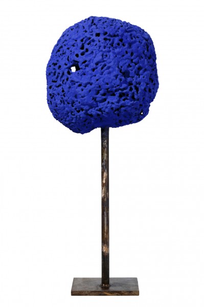 Sculpture Éponge bleue sans titre