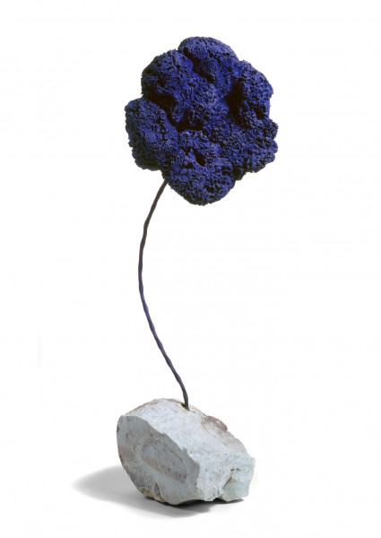 Sculpture Éponge bleue sans titre