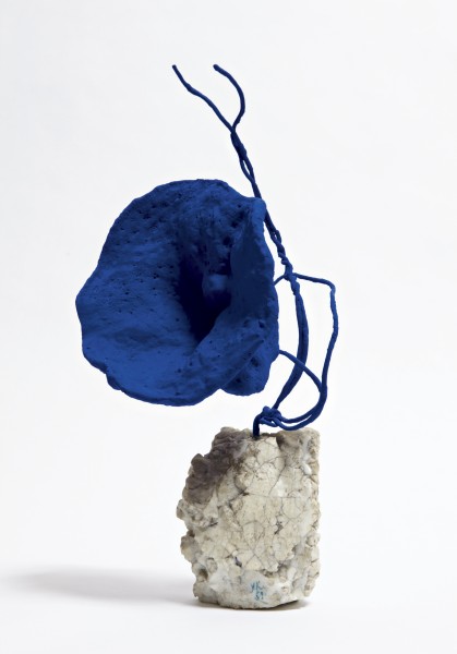 Sculpture Éponge bleue sans titre