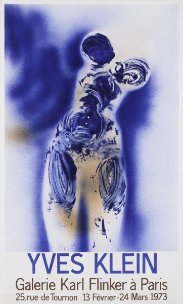 Affiche de l'exposition "Yves Klein", Galerie Karl Flinker, 1973