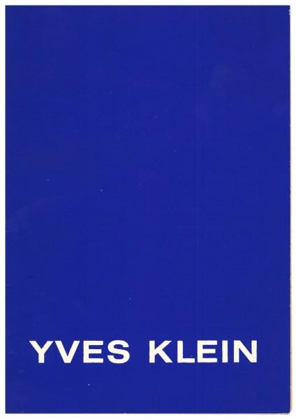 Invitation card for the exhibition "Yves Klein" at the Nouvelle Galerie Lambert Monet, Geneva