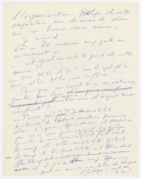 Yves Klein, Text following the exhibition Motion in Vision / Vision in Motion, Hessenhuis