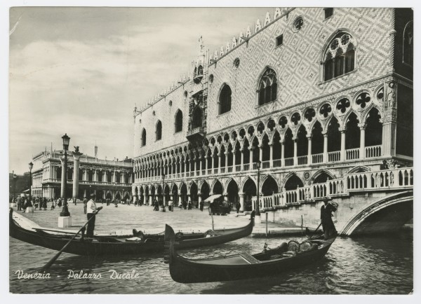 Postcard addressed to Fred Klein and Marie Raymond (Venice)