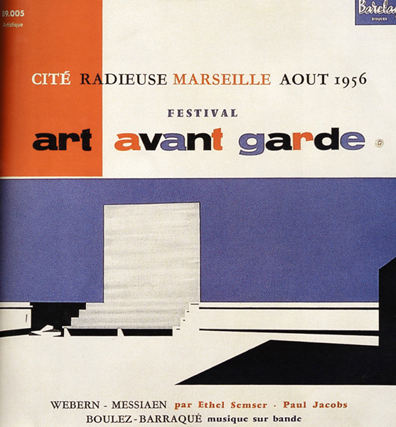 Catalogue du "Festival de l'art d'avant-garde », Cité Radieuse, Marseille, 1956