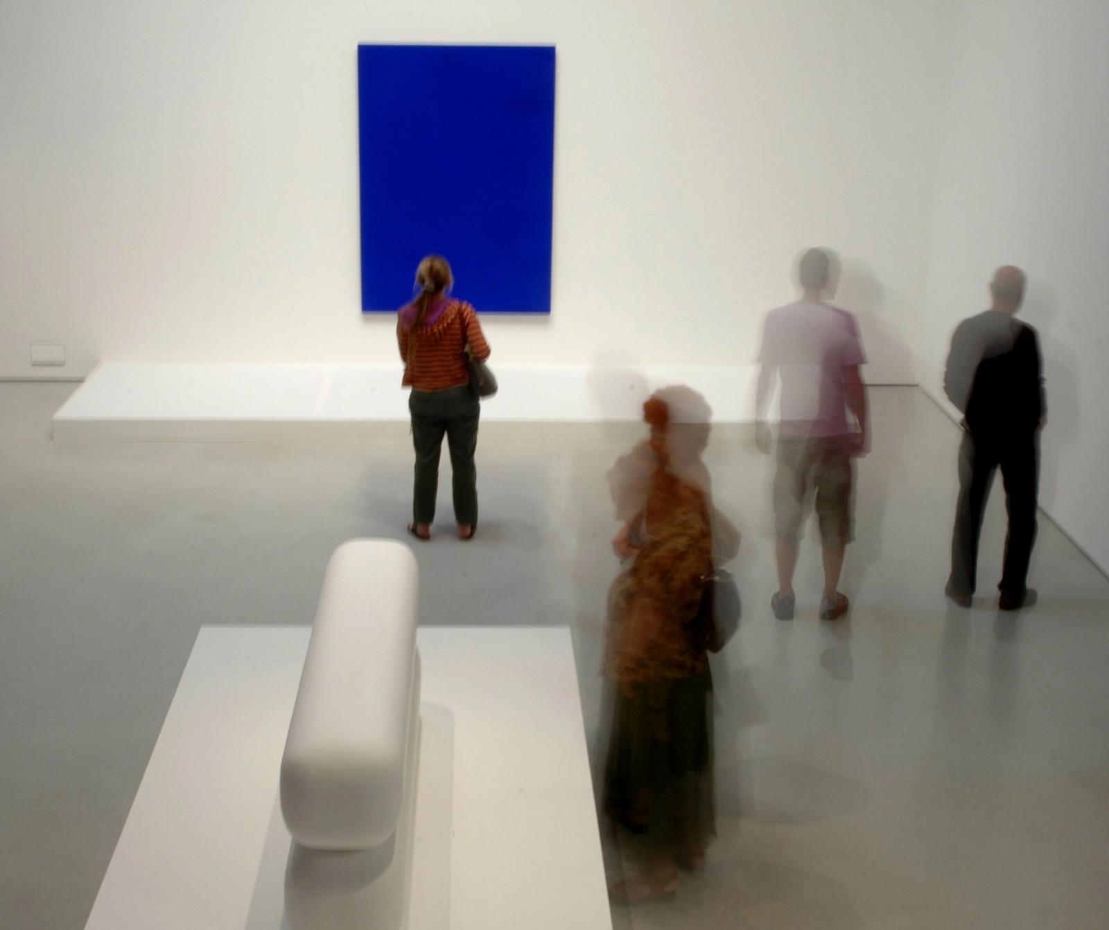 View of the exhibition, "Colour after Klein", Barbican Art Gallery, 2005