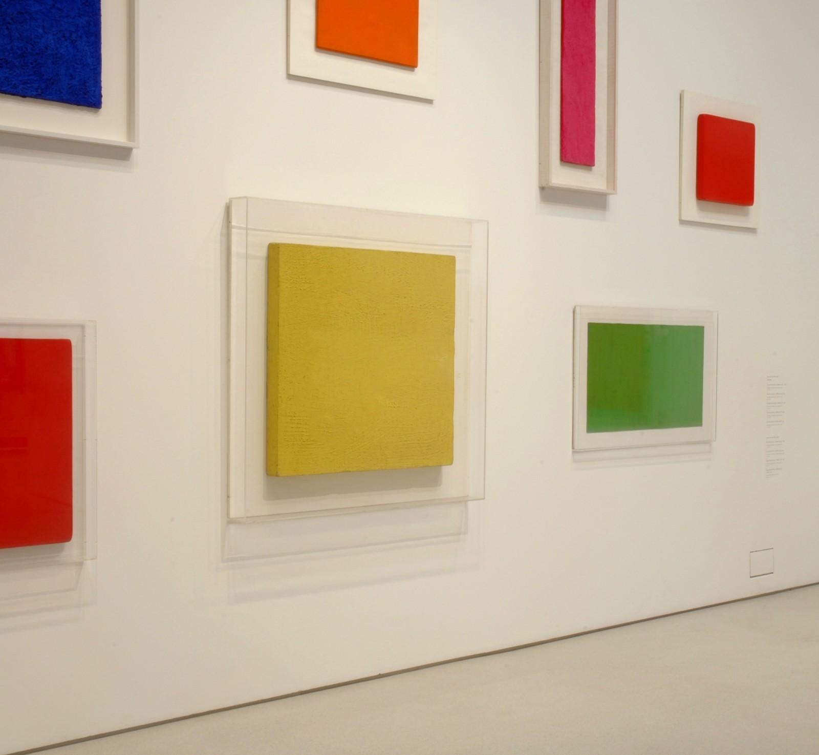 View of the exhibition, "Colour after Klein", Barbican Art Gallery, 2005
