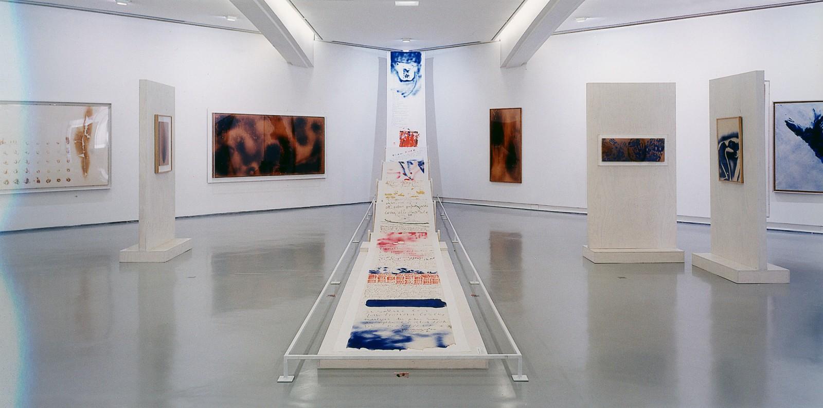 Vue de l'exposition, "Yves Klein, "La vie, la vie elle-même qui est l'art absolu", MAMAC - Musée d'Art Moderne et d'Art Contemporain de Nice, 2000