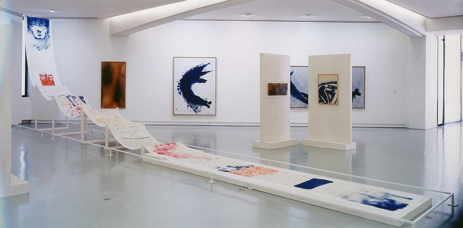 View of the exhibition, "Yves Klein, "La vie, la vie elle-même qui est l'art absolu", MAMAC - Musée d'Art Moderne et d'Art Contemporain de Nice, 2000
