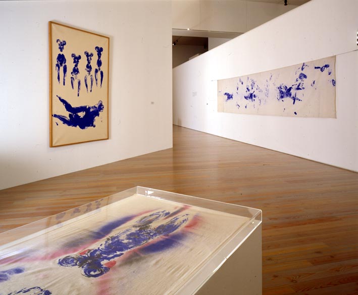 View of the exhibition, "Tinguely's Favorites : Yves Klein", Museum Tinguely, 1999