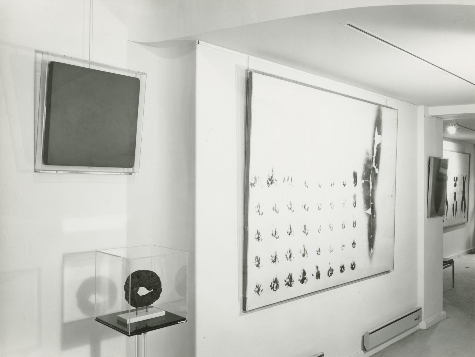 View of the exhibition, "Yves Klein", Galerie Karl Flinker, 1973