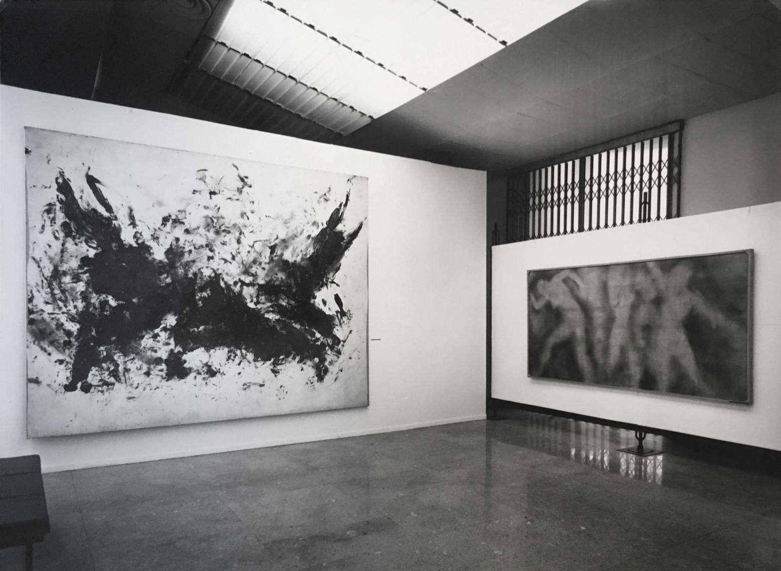 View of the exhibition, "Yves Klein", Galleria Civica d'Arte Moderna e Contemporanea, 1970