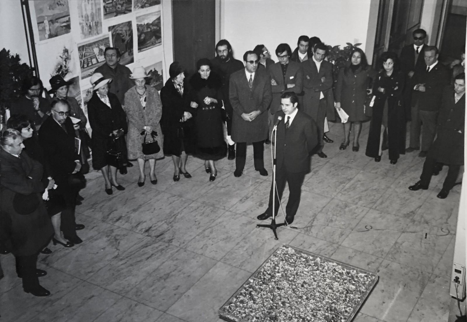View of the exhibition, "Yves Klein", Galleria Civica d'Arte Moderna e Contemporanea, 1970