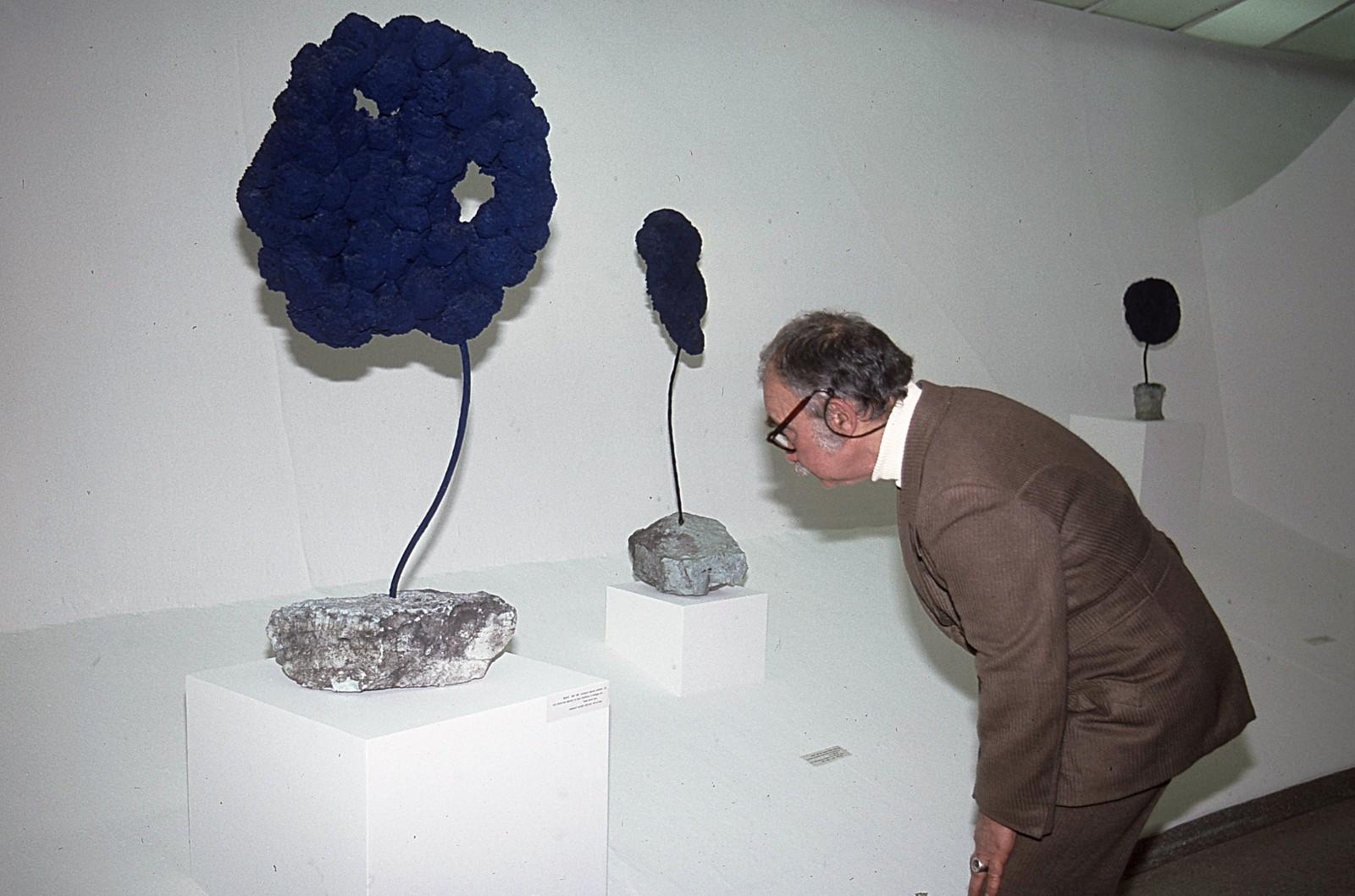 View of the exhibition, "Yves Klein, 1928-1962 : A retrospective", Solomon R. Guggenheim Museum, 1982