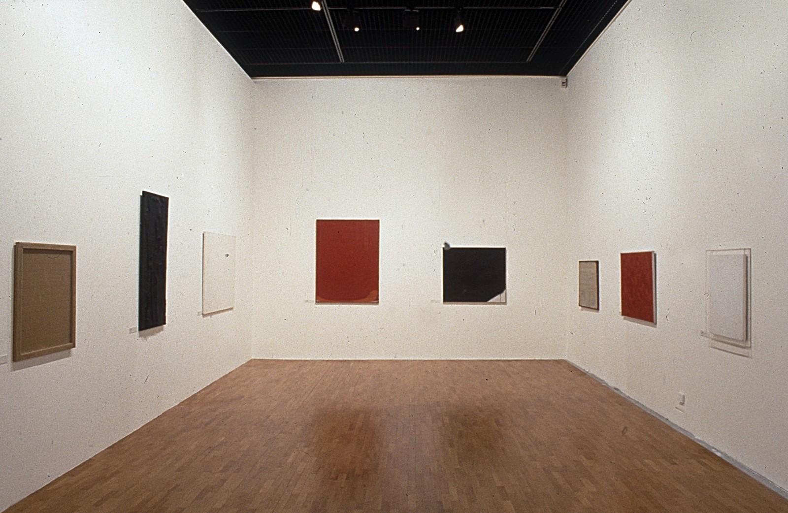 View of the exhibition "La Couleur seule : l'expérience du monochrome", Musée Saint-Pierre art contemporain, 1988 (M 33, MP 9)