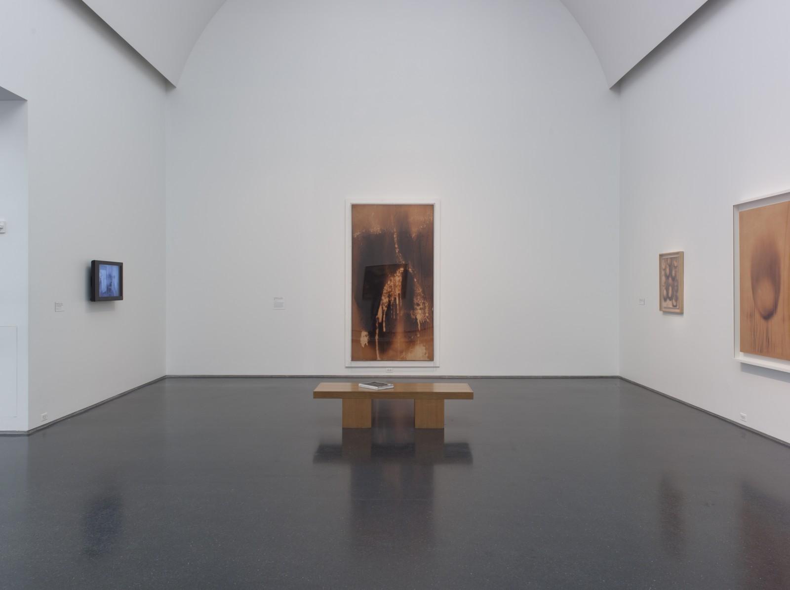 View of the exhibition "Destroy the Picture: Painting the Void, 1949-1962", Museum of Contemporary Art Australia, 2013, (F 13, F 27 I, F 64)