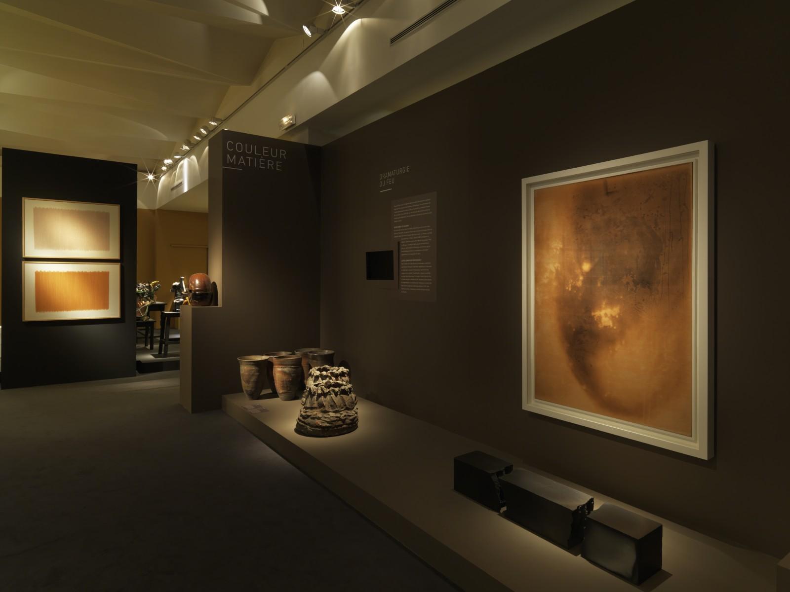 Vue de l'exposition "L’expérience de la couleur", Musée nationale de céramique, 2017 (F 74)