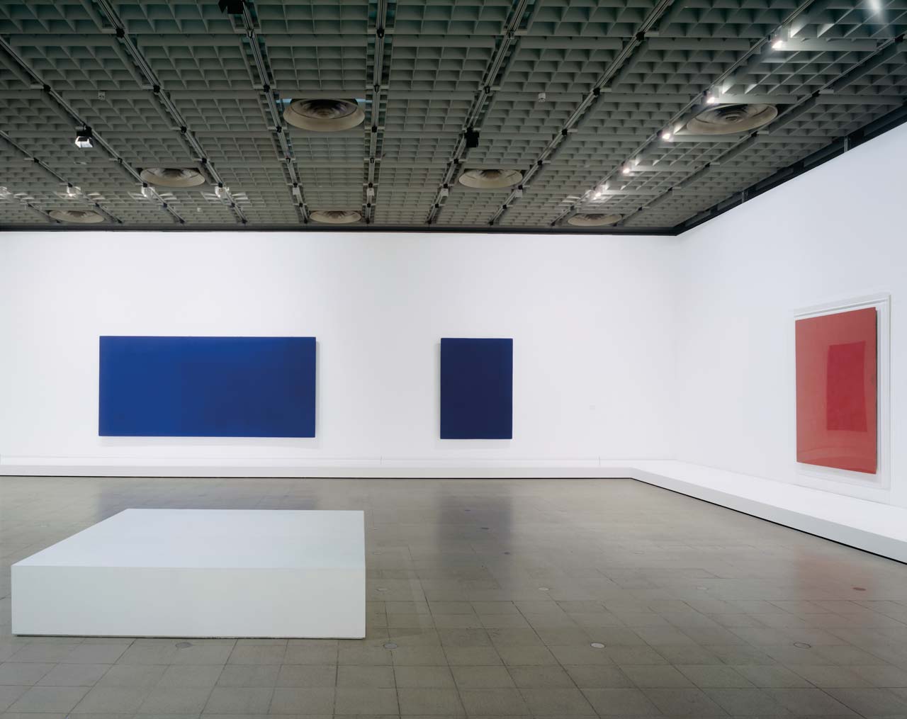 View of the exhibition "Yves Klein", Hayward Gallery, 1995