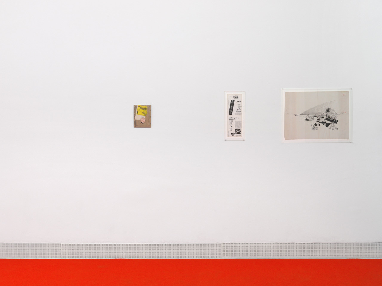 Vue de l'exposition "Absolute Thresholds", Galerie Francesca Pia, 2019