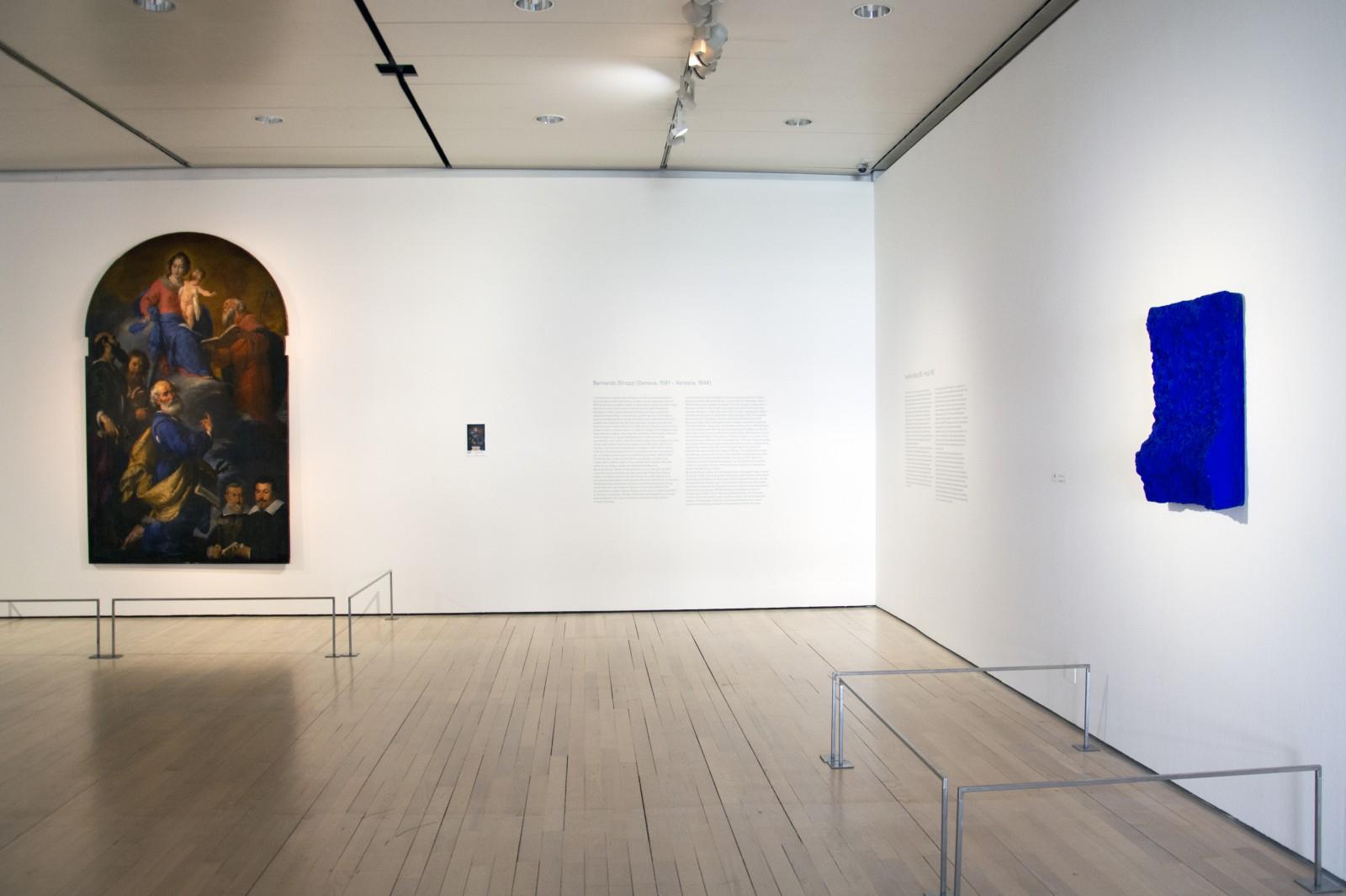 Vue de l'exposition, "Omaggio a Bernardo Strozzi - Yves Klein", MART Rovereto, 2019