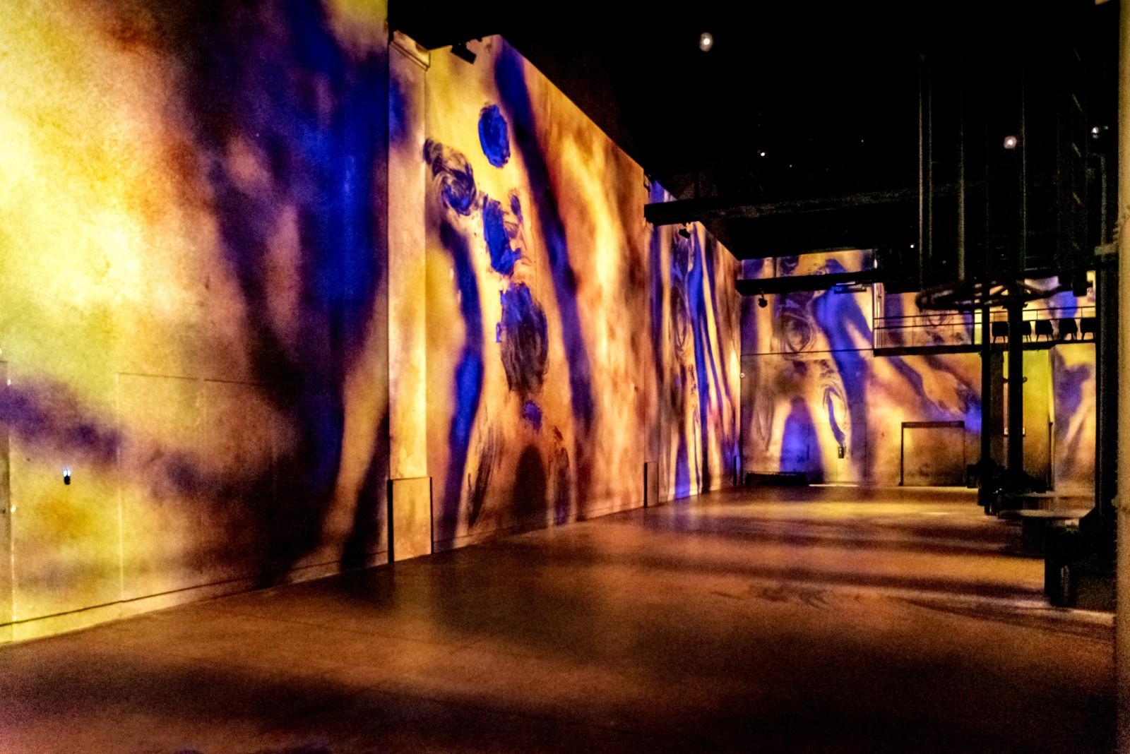 Vue de l'exposition immersive "L'infini bleu"