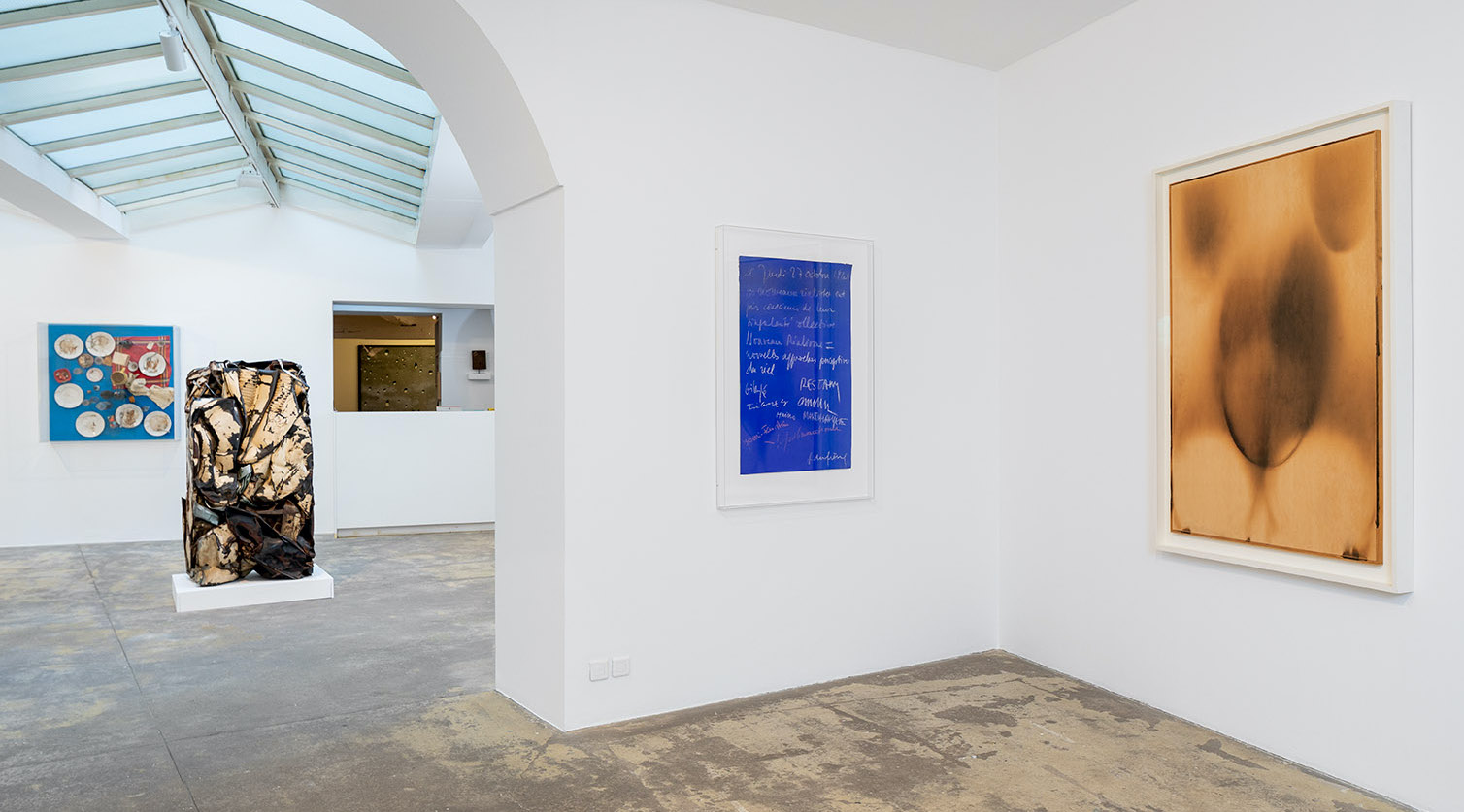 Vue de l'exposition "Nouveau Réalisme = nouvelles approches perceptives du réel", Galerie Georges-Philippe & Nathalie Vallois, Paris, 2021