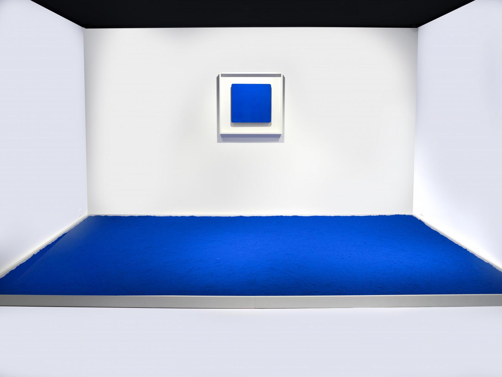 Vue de l'exposition "Focus - Yves Klein", Opera Gallery, Genève, 2021