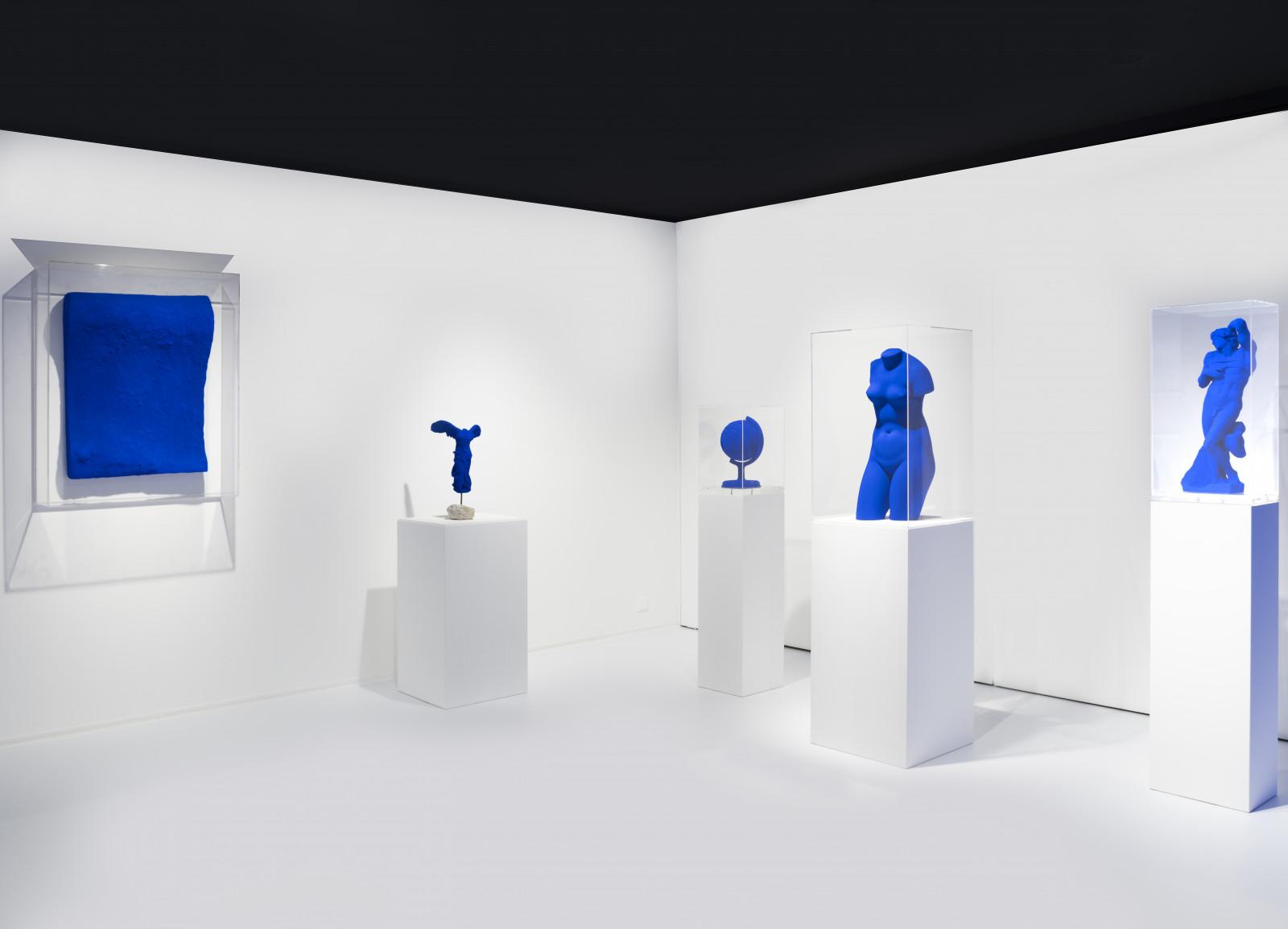 Vue de l'exposition "Focus - Yves Klein", Opera Gallery, Genève, 2021