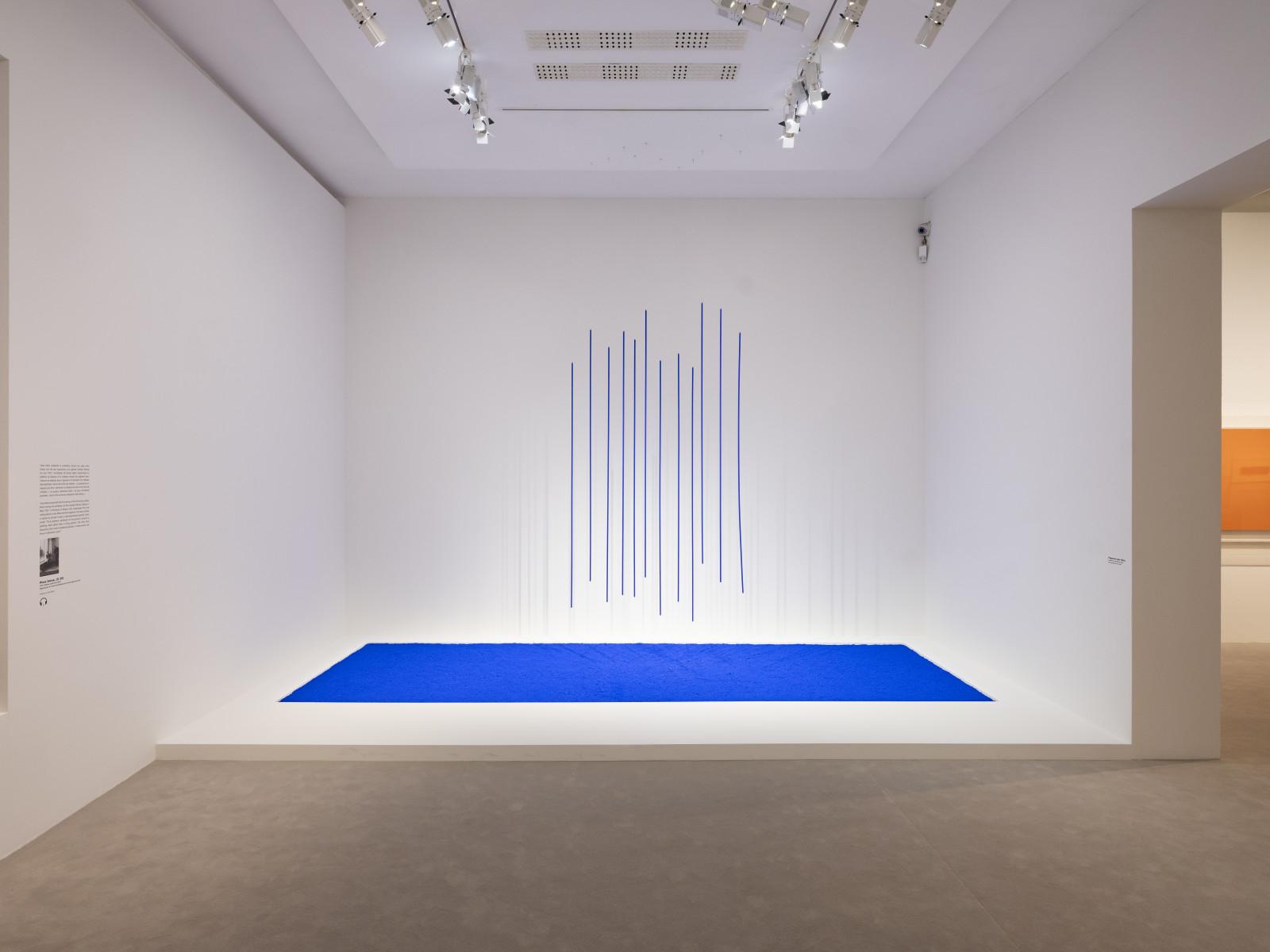 Vue de l'exposition "Yves Klein, Intime", Hôtel de Caumont, Aix-en-Provence, France, 2022