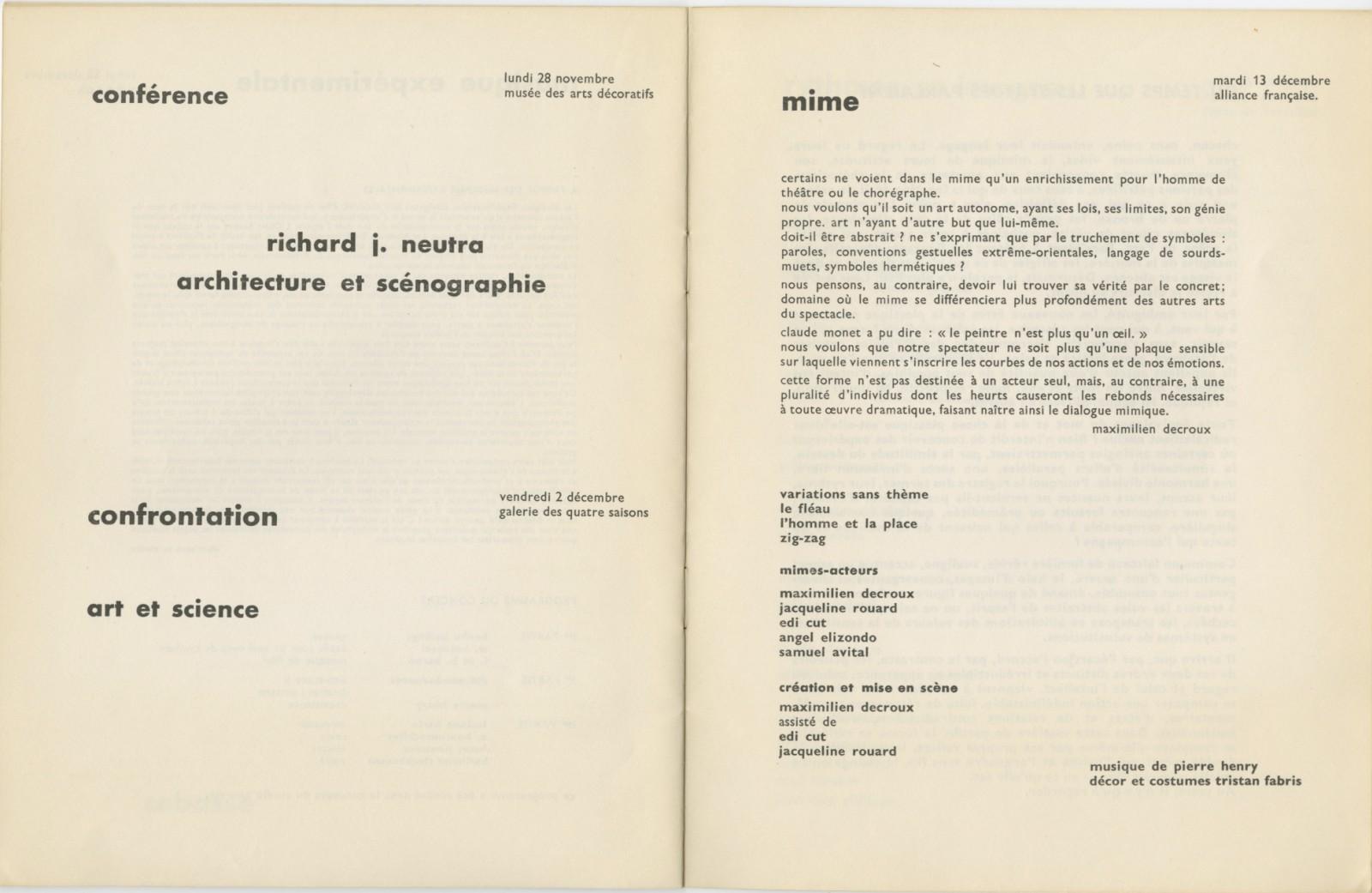 Catalogue of the "Festival d'art d'avant-garde", Porte de Versailles, Paris, 1960