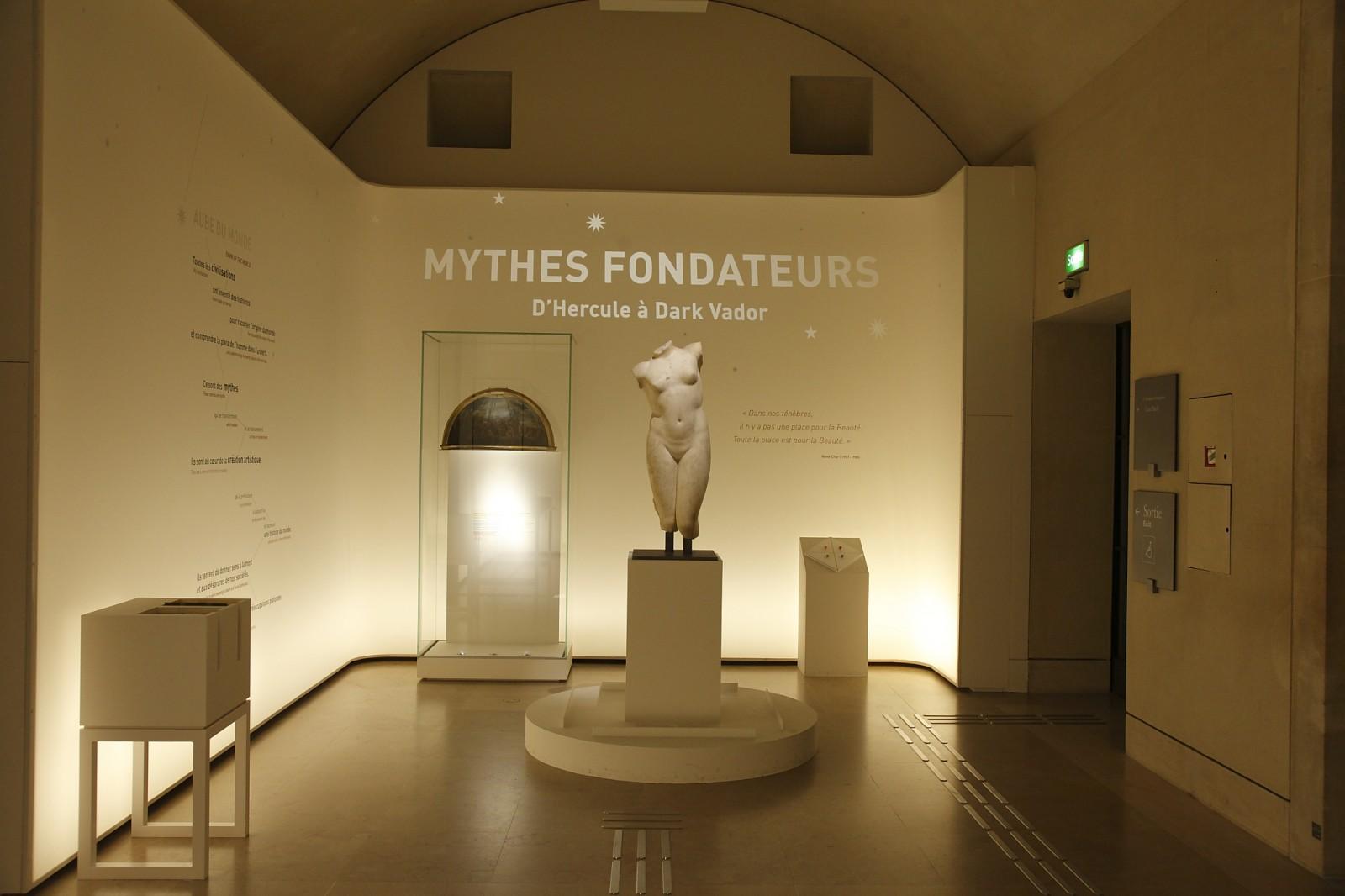 View of the exhibition "La Petite Galerie du Louvre - Les mythes fondateurs", Musée du Louvre, 2015