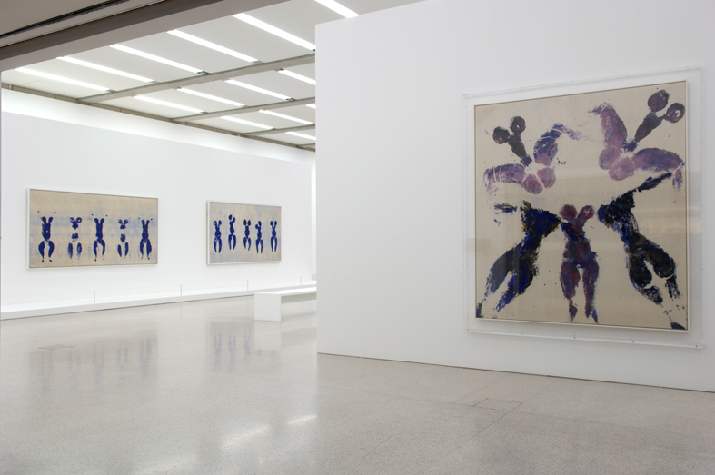 View of the exhibition, "Yves Klein Body, Colour and the Immaterial", mumok - Museum moderner Kunst Stiftung Ludwig Wien, 2007