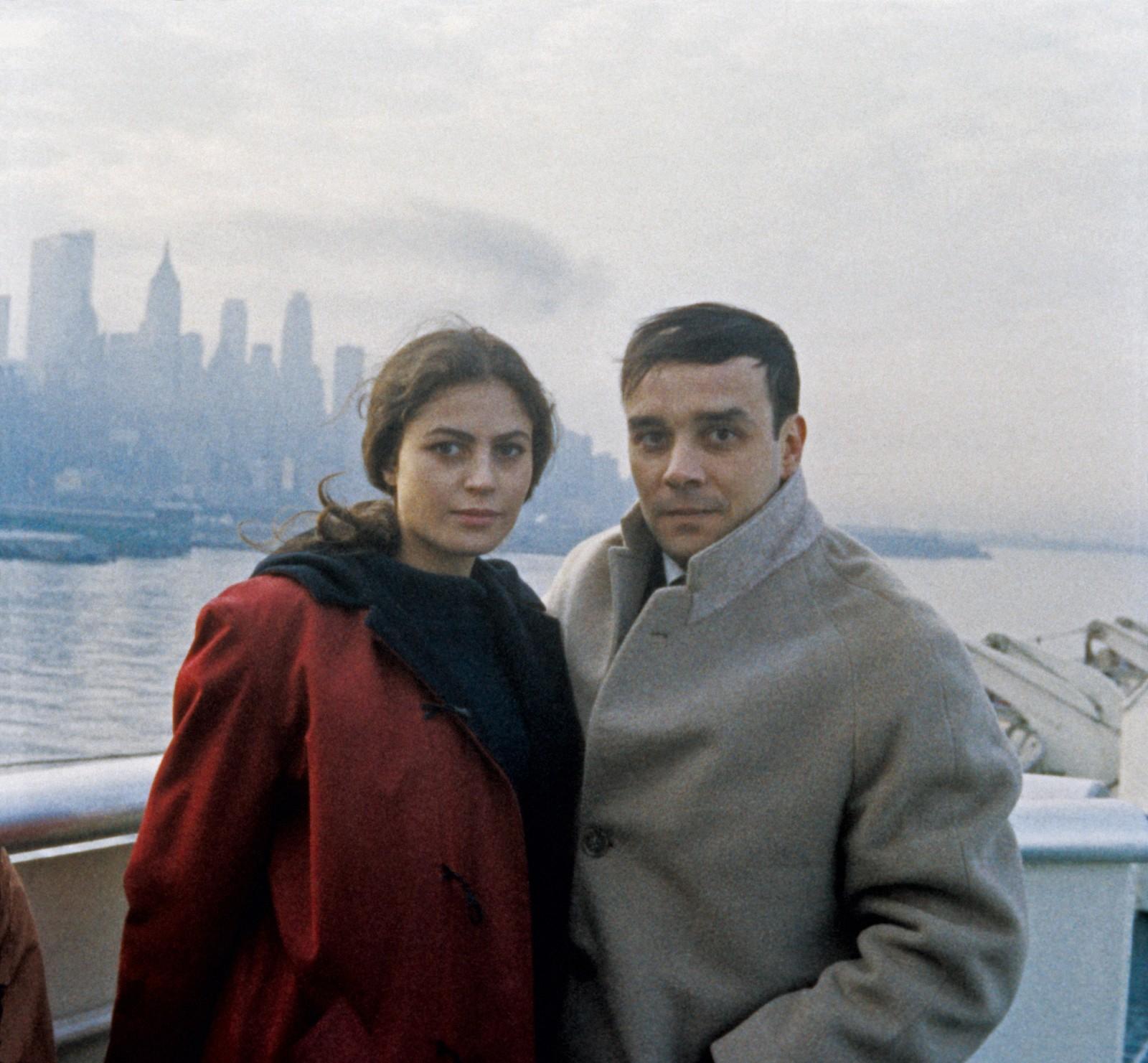 Yves Klein and Rotraut on a trip to the United States