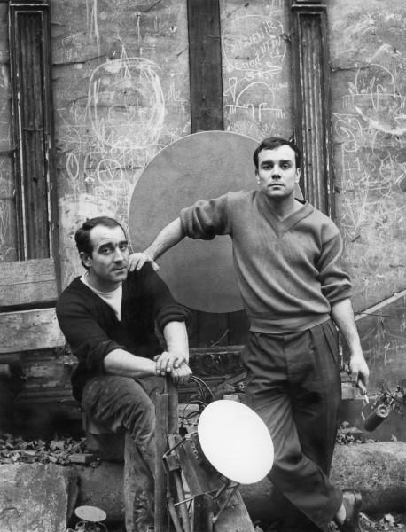 Portrait de Jean Tinguely et d'Yves Klein