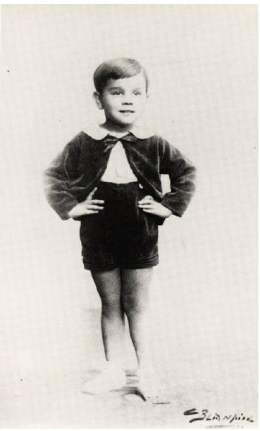 Portrait d'Yves Klein enfant