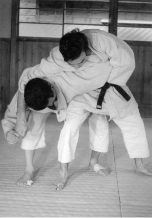 Master Sampei Asami and Yves Klein performing the Koshiki-no-kata, (Kata of Ancient Forms), dojo of Master Asami, Tokyo