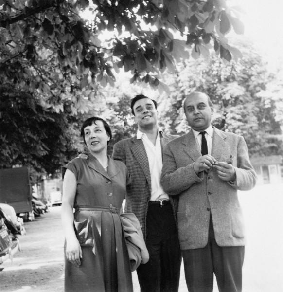 Portrait of Marie Raymond, Yves Klein and Fred Klein