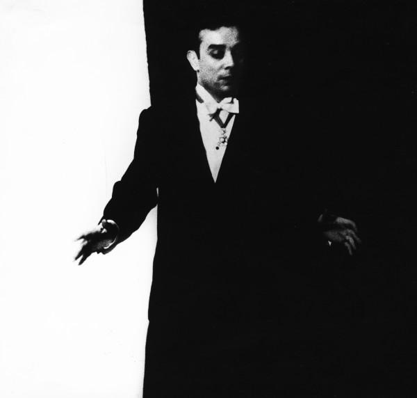 Yves Klein realizing an Anthropometry in his studio (ANT 133)