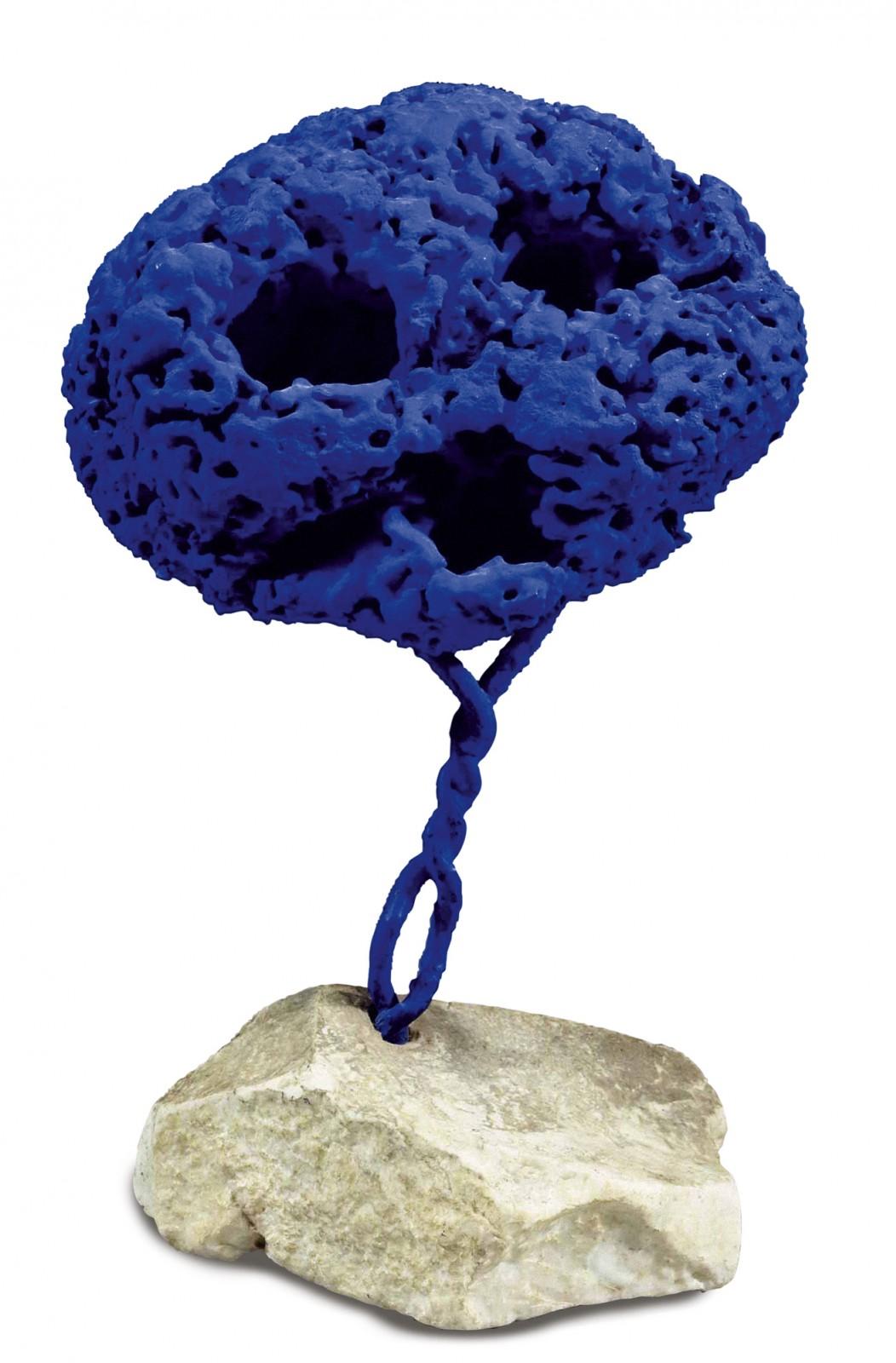 Untitled blue Sponge Relief