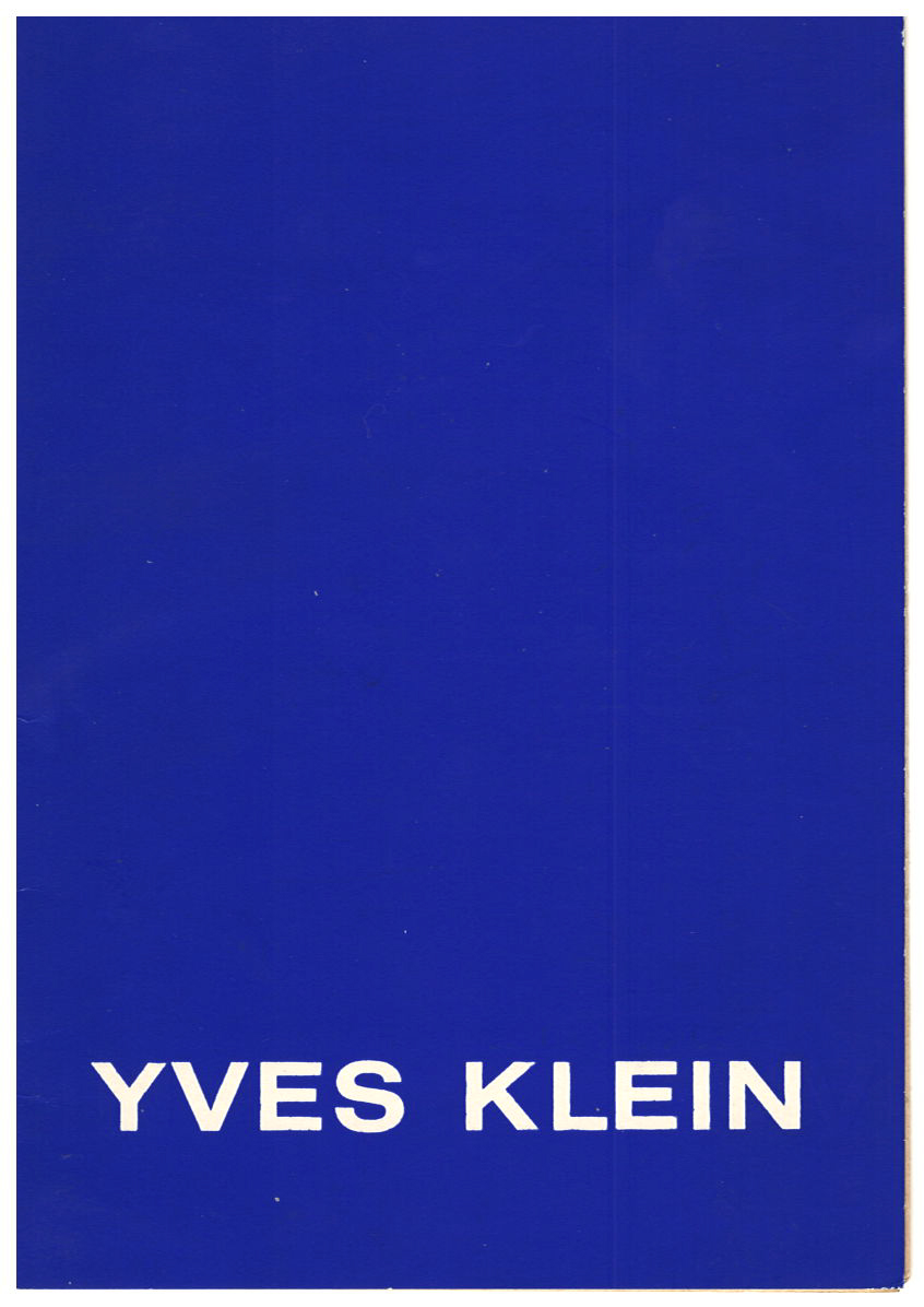 Invitation card for the exhibition "Yves Klein" at the Nouvelle Galerie Lambert Monet, Geneva