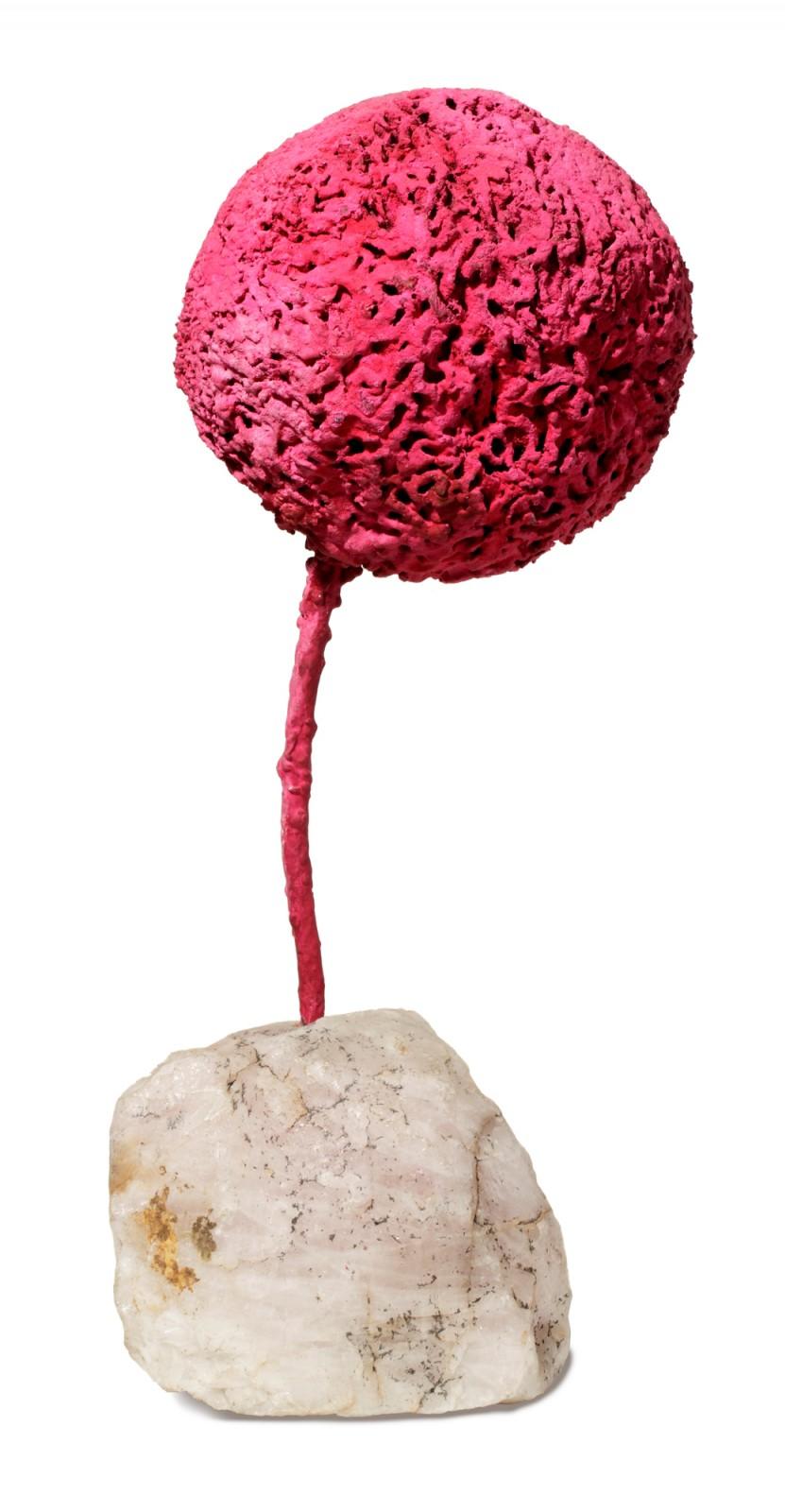 Sculpture Éponge rose sans titre