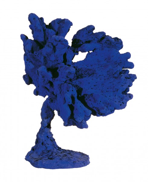 Sculpture Éponge bleue sans titre