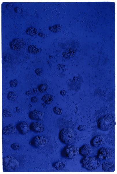 Untitled Blue Sponge Relief