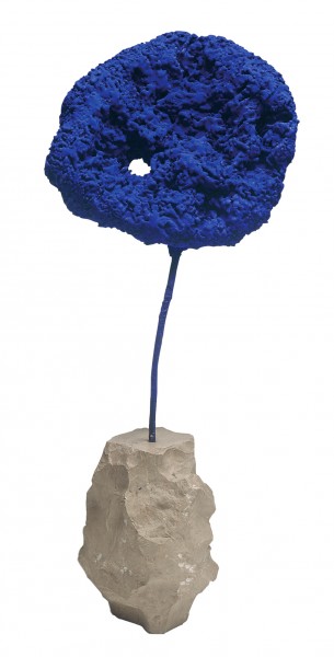 Sculpture Éponge bleue sans titre